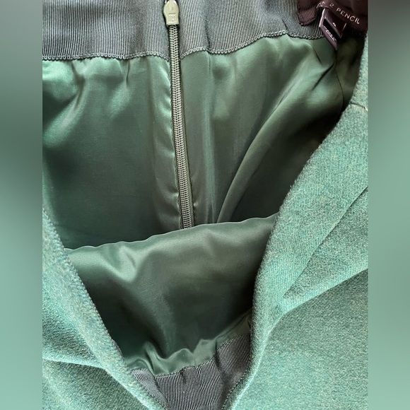 J Crew Skirt Women 0 Green Wool NO. 2 Pencil Ladies Lined Classic Fall Autumn - Picture 7 of 8